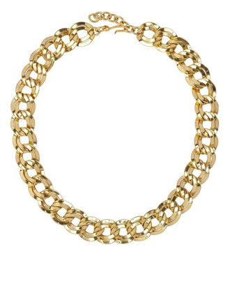 Monet Jewelry 1980s chunky curb chain necklace - Gold