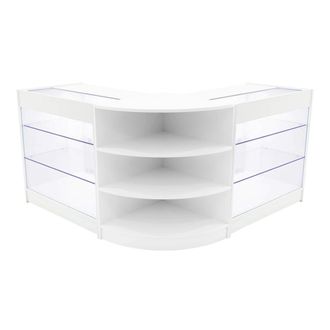 MonsterShop Apollo LED Shop Counter Set LM60 & 2 x K900 - White