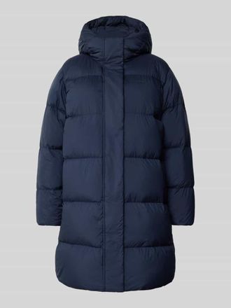 Tommy Hilfiger Regular Fit Daunenmantel mit Kapuze in Marine, Gr&ouml;&szlig;e L