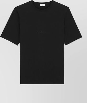 Saint Laurent logo print t shirt short sleeves crew neck