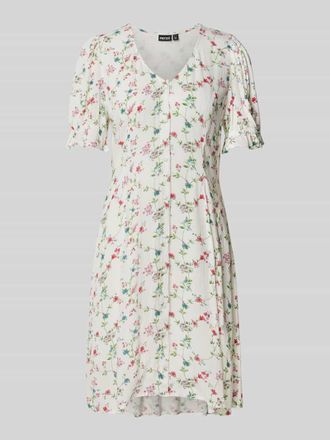 Pieces Regular Fit Freizeitkleid mit floralem Muster Modell FYA in Weiss, Gr&ouml;&szlig;e XS