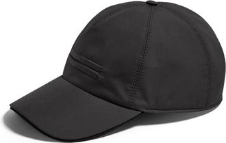 Ermenegildo Zegna Technische Stoffen Baseballpet - Heren - Petten - Zwart - S - Katoen - Accessoires