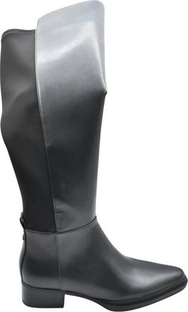 Michael Kors Lex Boot - Dames - Hoge Laarzen - Zwart - 39 EU - Polyester - Schoenen
