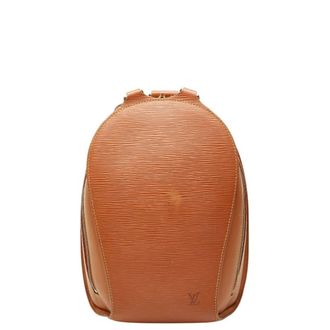Louis Vuitton Brown Gold Cipango Leather Backpack Beach Bag (Pre-Owned)