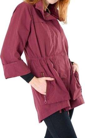 Anorak Crinkle Rain Jacket In Ruby