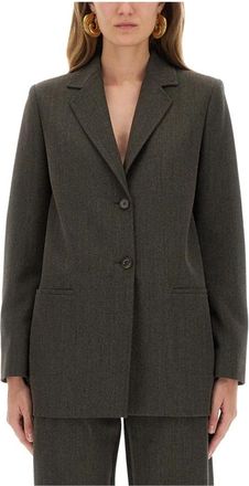 Moschino Blazers - Dames - Blazers - Bruin - S - Wol - Jassen