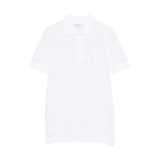 Brunello Cucinelli Brunello Cucinelli, Polo Shirts, female, White, Size: XS Stretch Cotton Piqu&eacute; Polo Shirt