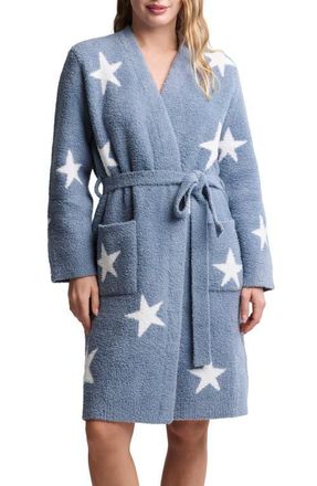 Barefoot Dreams CozyChic Starry Night Robe in Blue Dusk-Pearl at Nordstrom, Size Small
