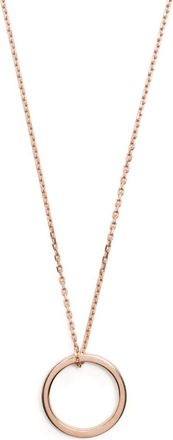 Maison Margiela Sterling Silver Logo Ring Necklace - Mens - Silver