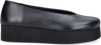 Comme Des Gar&ccedil;ons Black Ribbon Detail Platform Sneakers