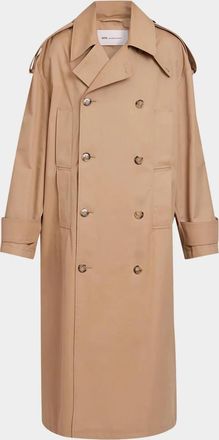 Ami Cotton Gabardine Trench Coat