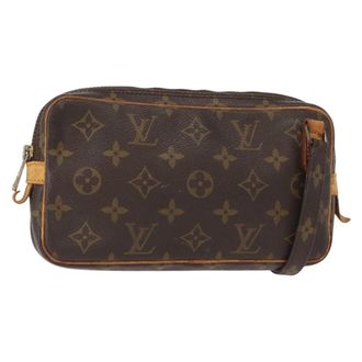 Louis Vuitton Pochette Marly Bandouliere Monogram Canvas Brown Canvas Handbag (Pre-Owned)