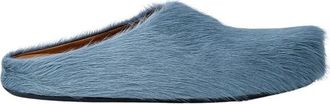 Marni Fussbett Mules - Heren - Slip ons - Blauw - 40 EU - Leer - Schoenen