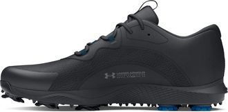 Under Armour Mens Charged Draw 2 Spikeless Cleat Golf Shoe, (002) Black/Black/Mod Gray, 8.5
