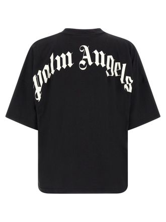 Palm Angels Logo-Graphic T-shirt - Black