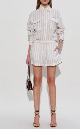 Off-white Shirt With Logo, Womens, White