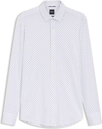 BOSS Slim-fit shirt in Italian-made performance-stretch jersey