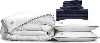 Pillow Guy Luxe Soft & Smooth 100% Tencel, White Down Perfect Bedding Bundle