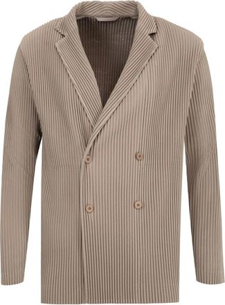 Issey Miyake Coats - Heren - Blazers - Grijs - M - Jassen