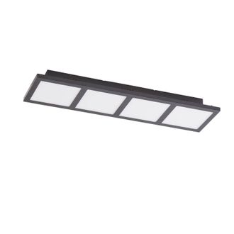 Lindby L&aacute;mpara De Techo Led raymie En Negro Pl&aacute;stico - Lindby