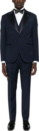Manuel Ritz Single Breasted Suit - Heren - Business pakken - Blauw - XL - Leer - Kostuums