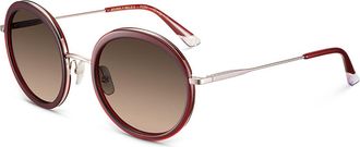 Etnia Barcelona Beverly Hills 2 PGBX Womens Sunglasses Burgundy Size 55