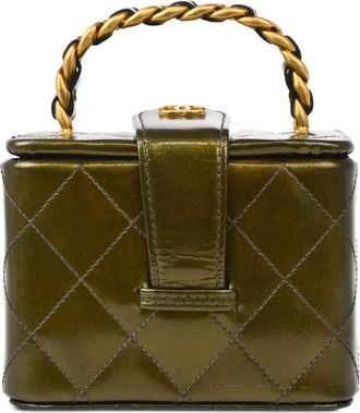 Chanel 1995 Vanity handbag - women - Leather - One Size - Green