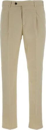 PT01 Slim-fit Lightweight Gabardine Trousers with Pressed Creases