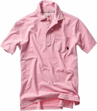Relwen Mens Fineline Jersey Polo In Pink White