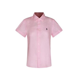 Ralph Lauren Logo-embroidered Linen Shirt