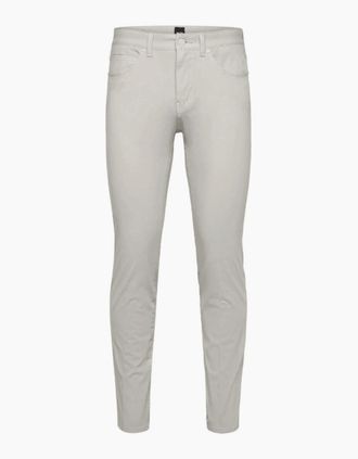 HUGO BOSS Mens H-Delaware5 Slim Fit Lightweight Grey Trousers