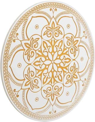 Wanderlust Deco Wanderlust Deco - Panel Decorativo De Madera Tallada Blanco 60x2x60