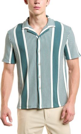 Reiss Fernando Striped Rib Cardigan