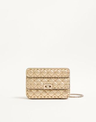 Valentino Garavani Borsa Piccola Valentino Garavani Rockstud Spike In Nappa Laminata Donna MEKONG UNI