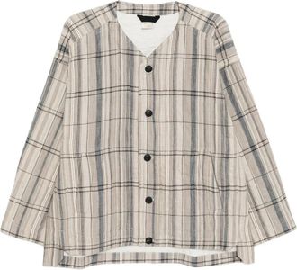 Jan-Jan Van Essche Giacca a quadri Madras - Toni neutri