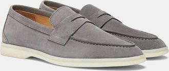 Scarosso Luciana Loafers in Grey - Suede at Nordstrom, Size 38.5