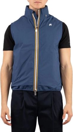 K-Way Valen Stretch Dot Vest - Heren - Bodywarmers - Blauw - S - Polyester - Jassen