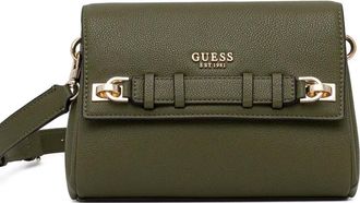 Guess Co Gregoria logo-lettering shoulder bag - Green