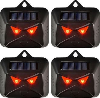 OEM Juego De 4 Repelentes Para Gatos Y Zorros Con Led, Impermeables, Ideales Para Jardines, Granjas Y Espacios Exteriores