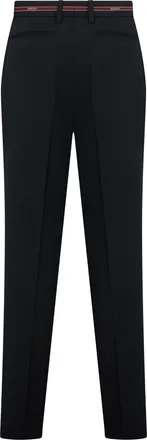 Gucci Womens Trousers High-Waisted Wool Black Skinny