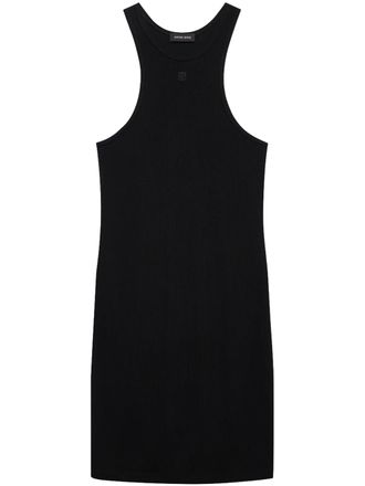 Anine Bing Sleeveless Fitted Mini Dress with High Neckline