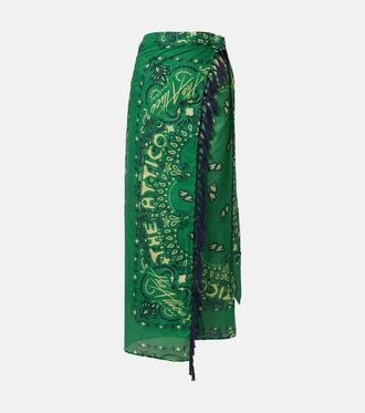 The Attico Copricostume Bandana in mussola di cotone