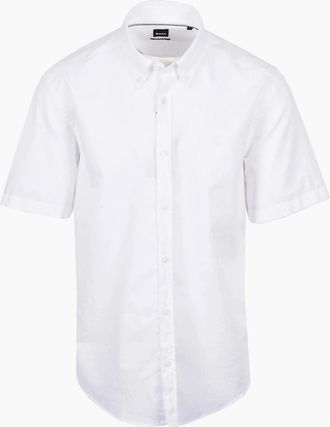 HUGO BOSS Mens Boss Black H LIAM SHIRT WHITE - Size: 42