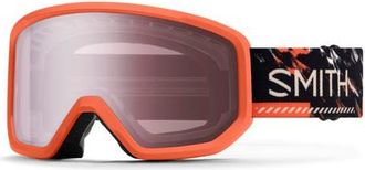 Smith Transfer Low Bridge Snow Goggles in Cinder Chop Up/Ignitor Mirror at Nordstrom
