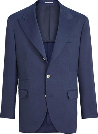 Brunello Cucinelli Blazer with peak lapel in Denim at Nordstrom, Size 52 It