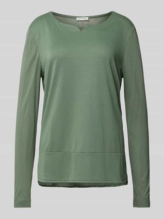 Tom Tailor Regular Fit Langarmshirt aus Modal-Mix in Hellgruen, Gr&ouml;&szlig;e L