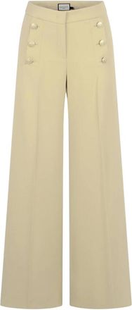 Seductive Broeken, Dames, Beige, L, Wide Broeken