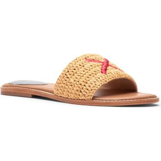 Frances Valentine XO Slide Sandal in Natural/Red at Nordstrom, Size 11