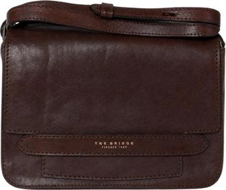 The Bridge Lucrezia Crossbody Tas - Dames - Schoudertassen - Bruin - ONE Size - Leer - Tassen