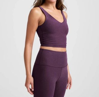 Beyond Yoga Spacedye Good Day Cropped Tank In Brilliant Blackberry